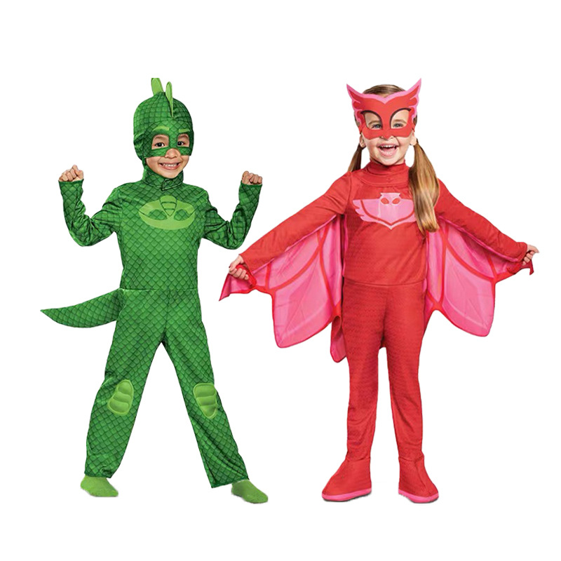 코스프레 블루 파자마 어린이 애니메이션 히어로 코스튬  - Kids Face Mask 리뷰 및 가격
